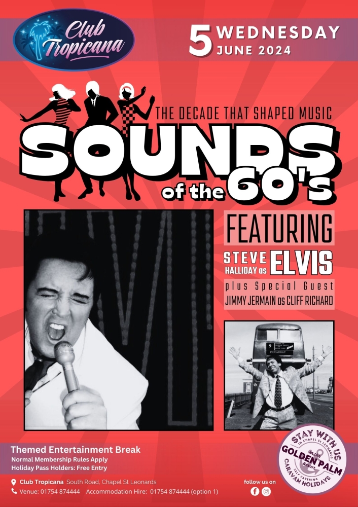 Sounds of The 60's...Steve Halliday as Elvis..Jimmy Jemain as Cliff Richard