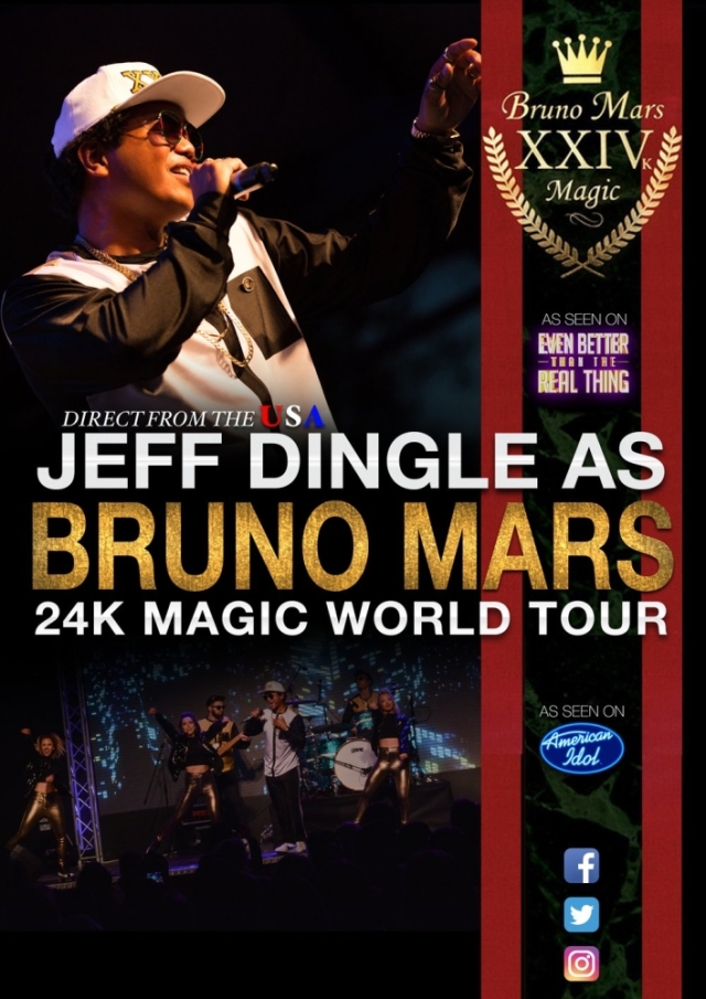 Forever Jackson...Jeff Dingle as Bruno Mars