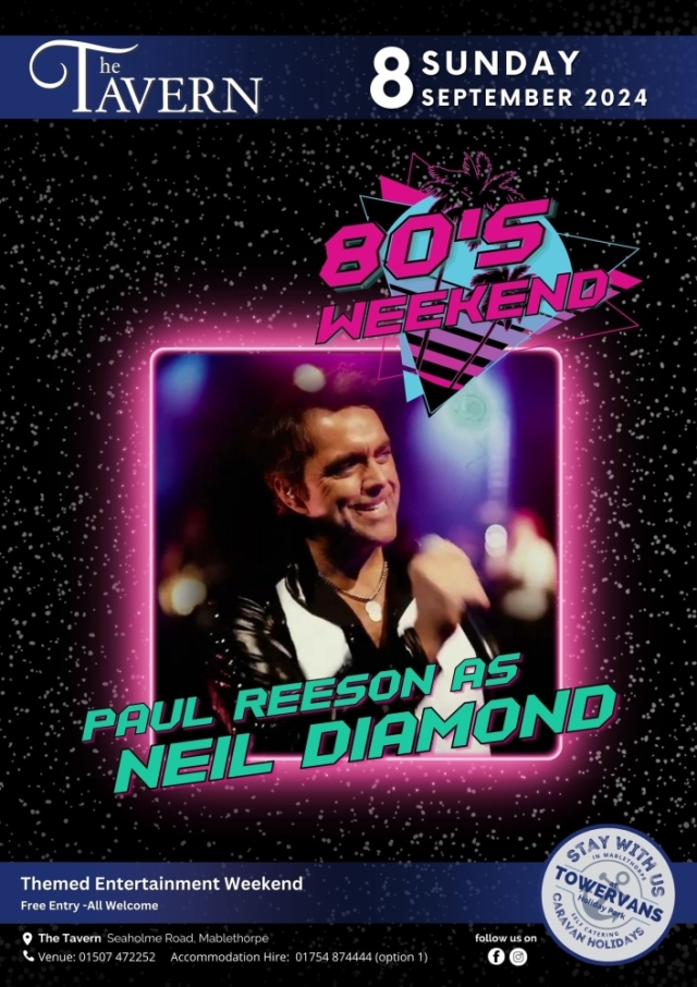 Paul Reeson 80's Rewind Weekender | Live Entertainment, Skegness | Blue Anchor