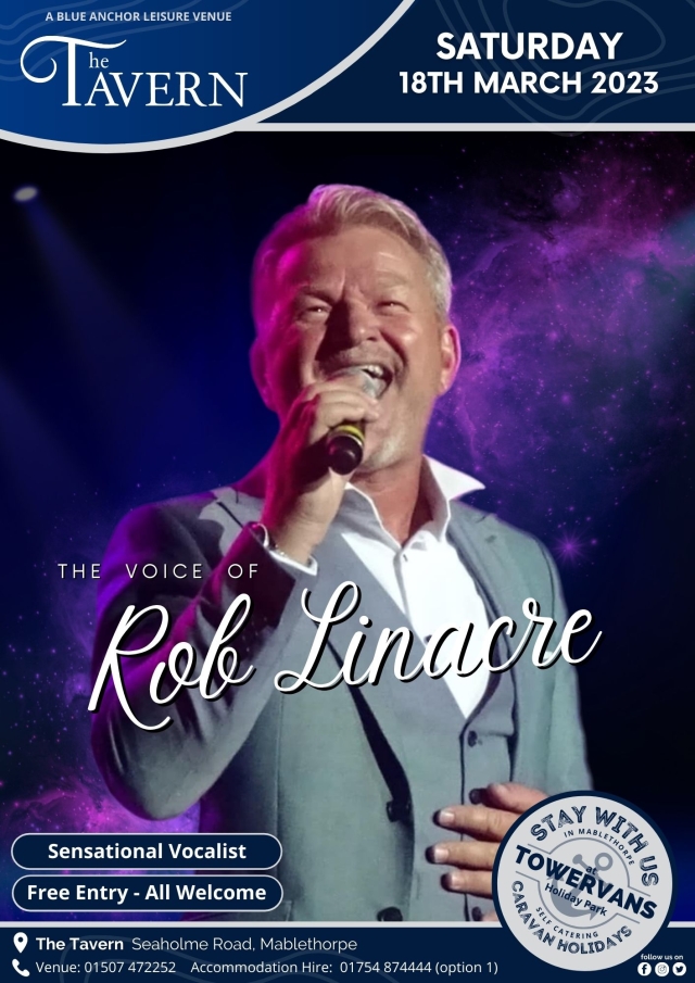 Rob Linacre | Live Entertainment, Skegness | Blue Anchor