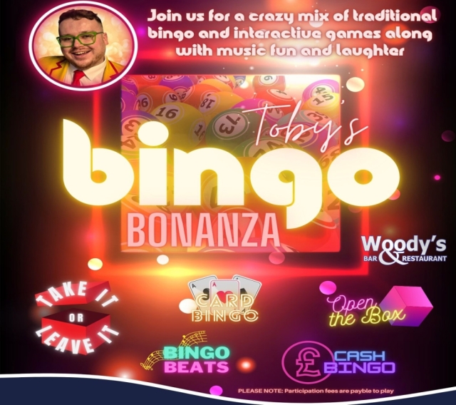 Toby's Bingo Bonanza | Live Entertainment, Skegness | Blue Anchor