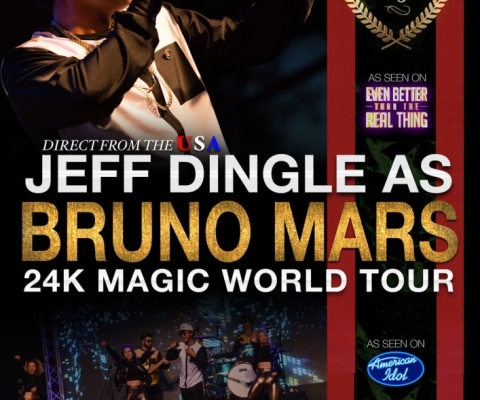 Jeff Dingle as Bruno Mars...Forever Jackson