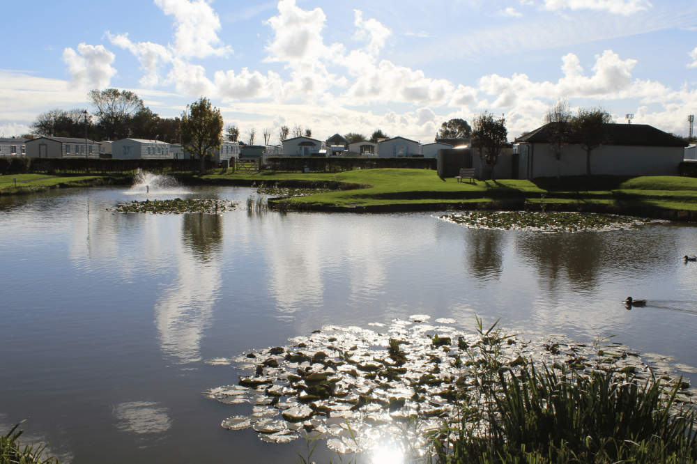 Towervans Holiday Park lake in Mablethorpe