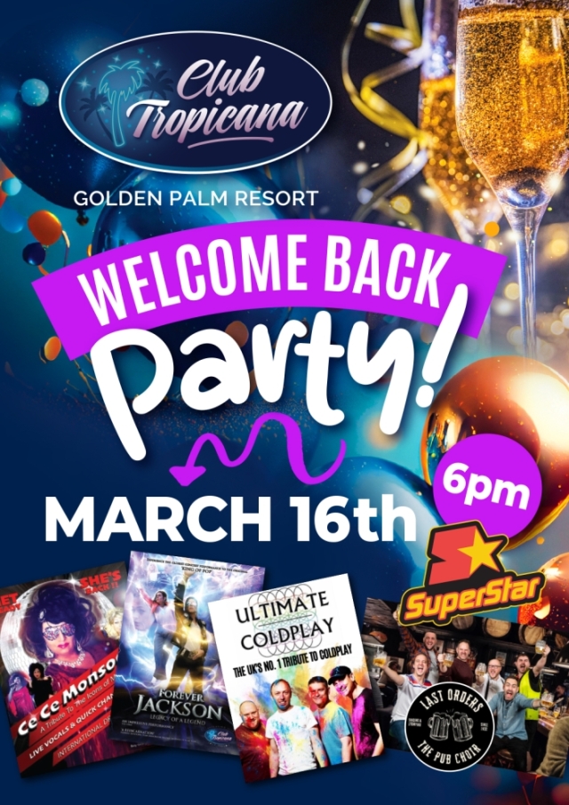 Welcome Back Party - The Club Tropicana!