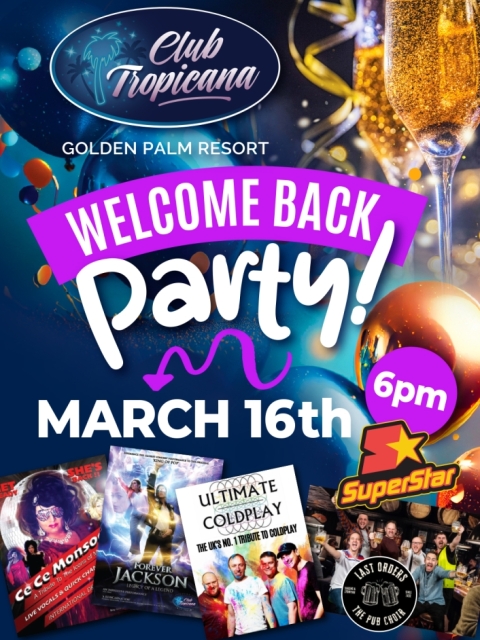 Welcome Back Party - The Club Tropicana!