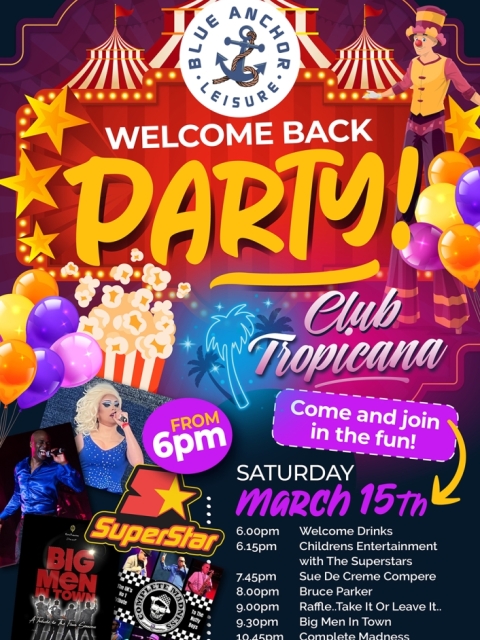 Club Tropicana Welcome Back Party