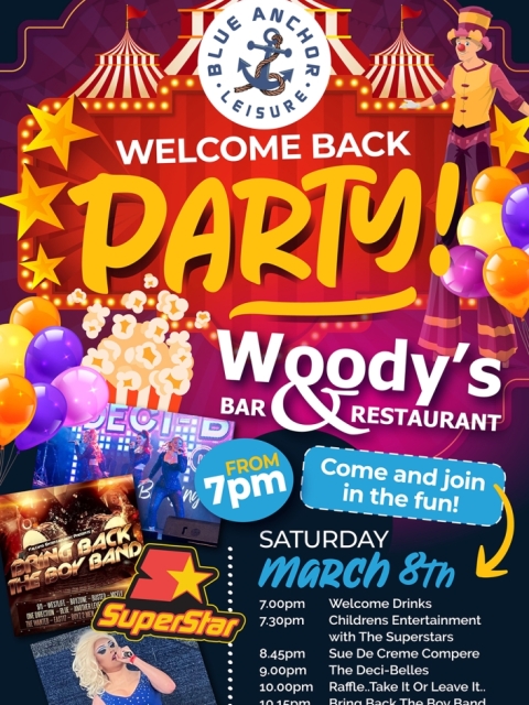 Woody's Bar and Restaurant Welcome Back Party